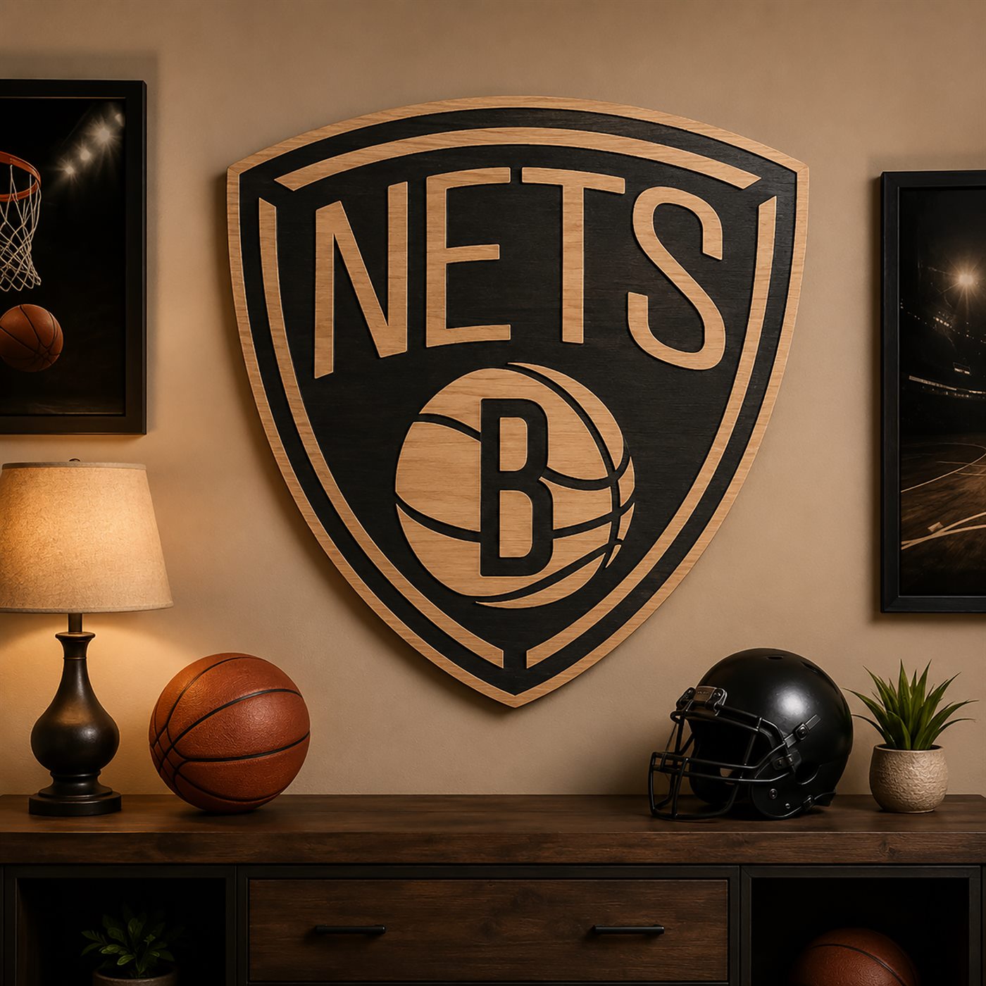 Brooklyn Nets 2 logo Vinyl decal